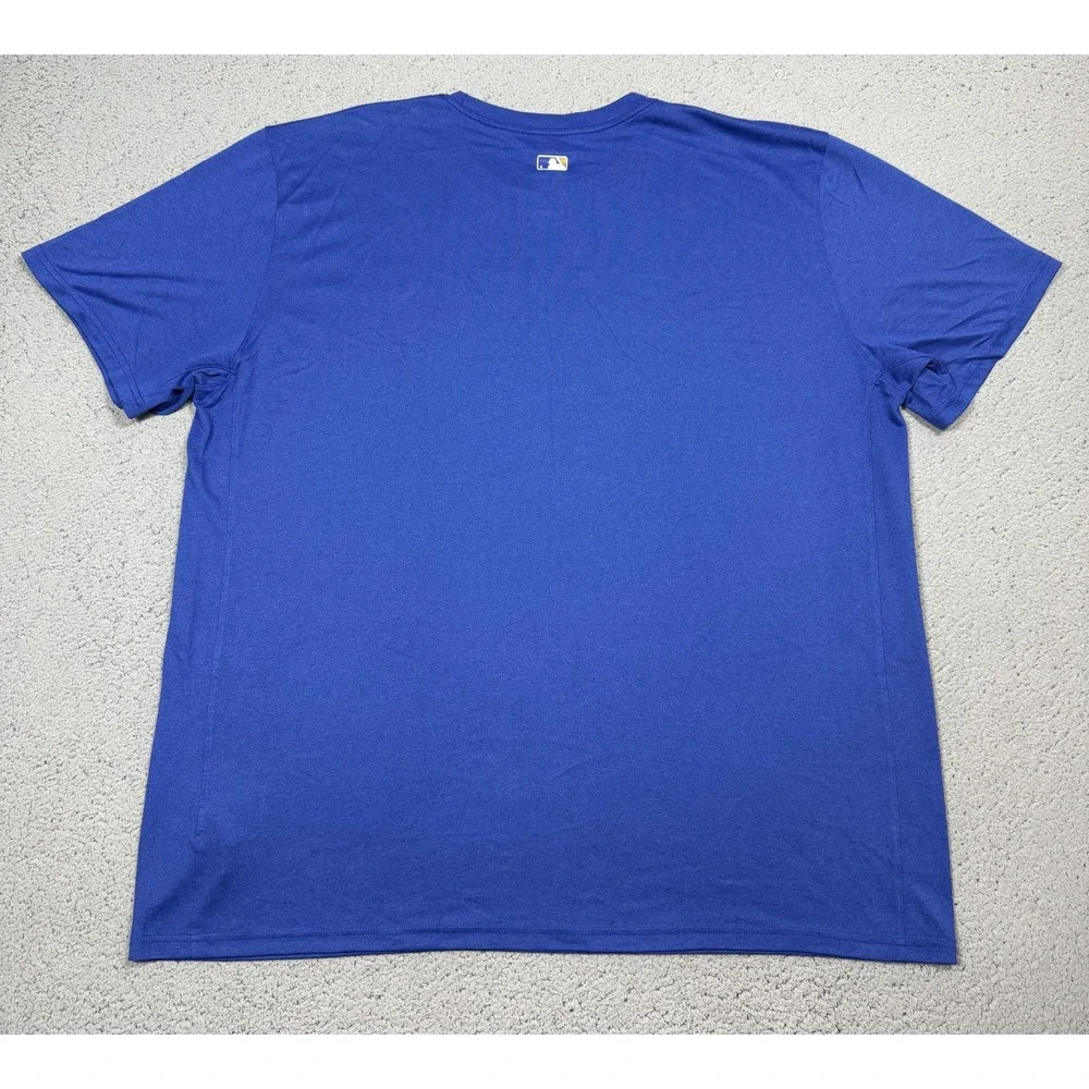 Nike Kansas City Royals Shirt Mens 2XL Blue MLB Baseball Dri Fit Authentic Tee